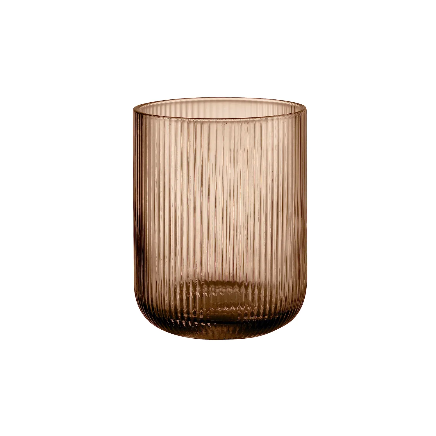 Blomus portacandela antivento L vetro caffe 66253