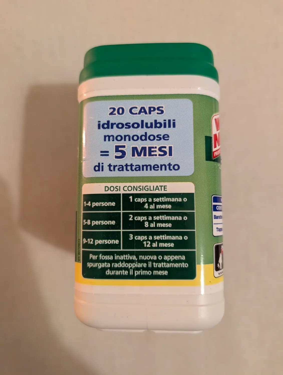 WC Net Professional capsule fosse biologiche 20 pz enzimi