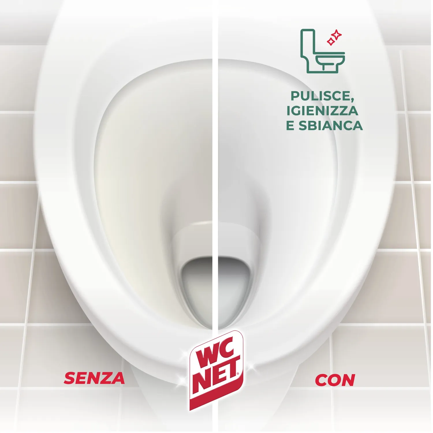 Wc Net Candeggina New Profumata tavoletta wc 24 pz sbiancante