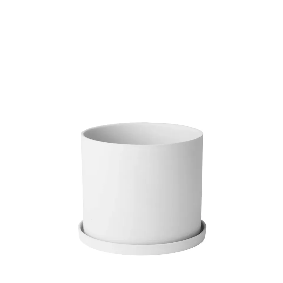 Blomus Nona 66516 vaso erbe aromatiche bianco S porcellana