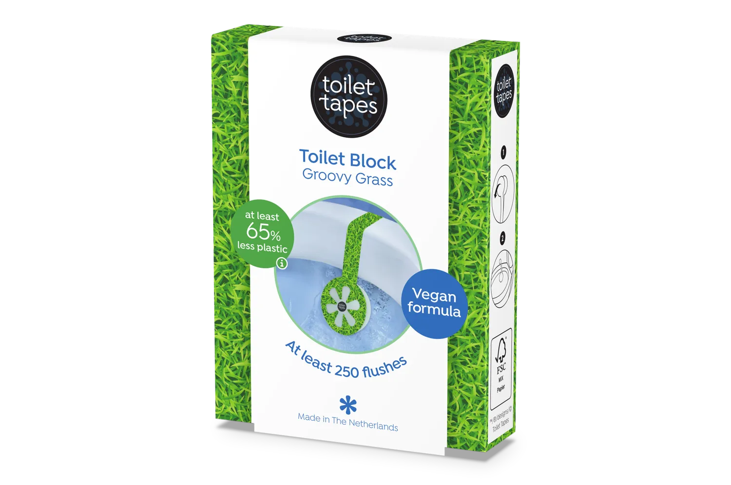 Toilet Tapes Groovy Grass strisce WC 14 pezzi erba fresca