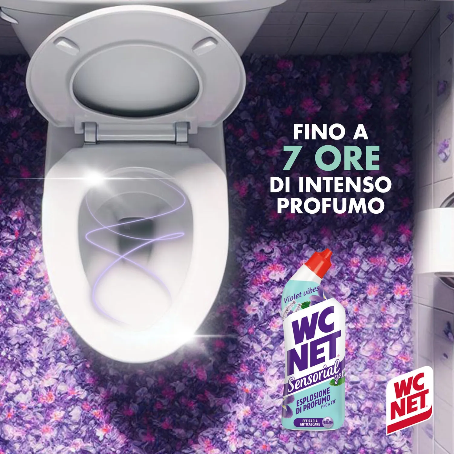 WC Net Sensorial Violet Vibes gel WC iris 700 ml