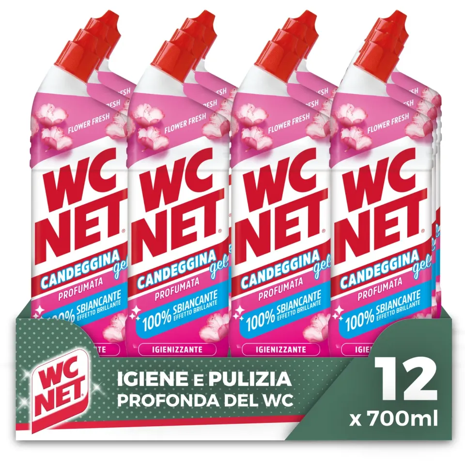 WC Net Candeggina Gel Flower Fresh 700 ml 12 pezzi