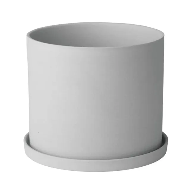 Blomus 65975 vaso erbe aromatiche S grigio porcellana