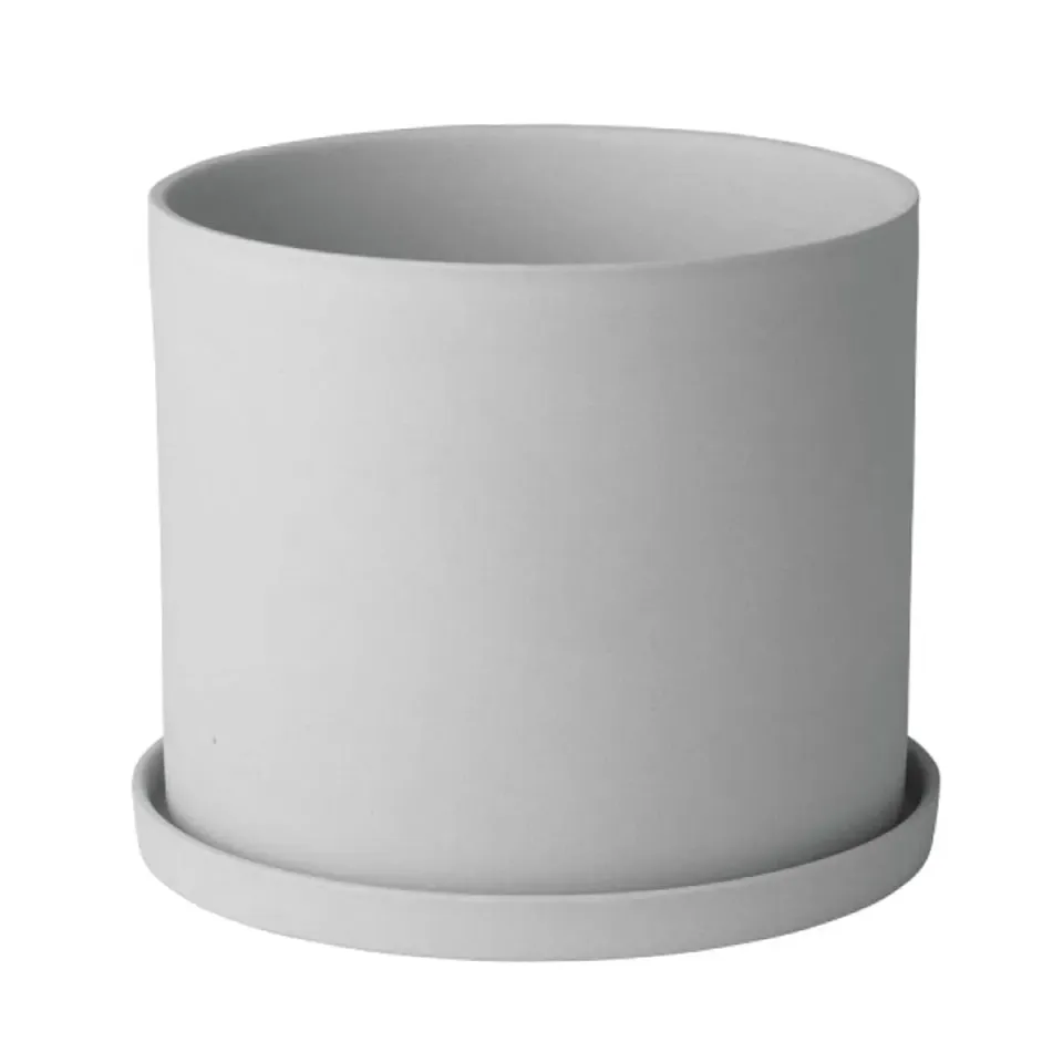 Blomus 65975 vaso erbe aromatiche S grigio porcellana