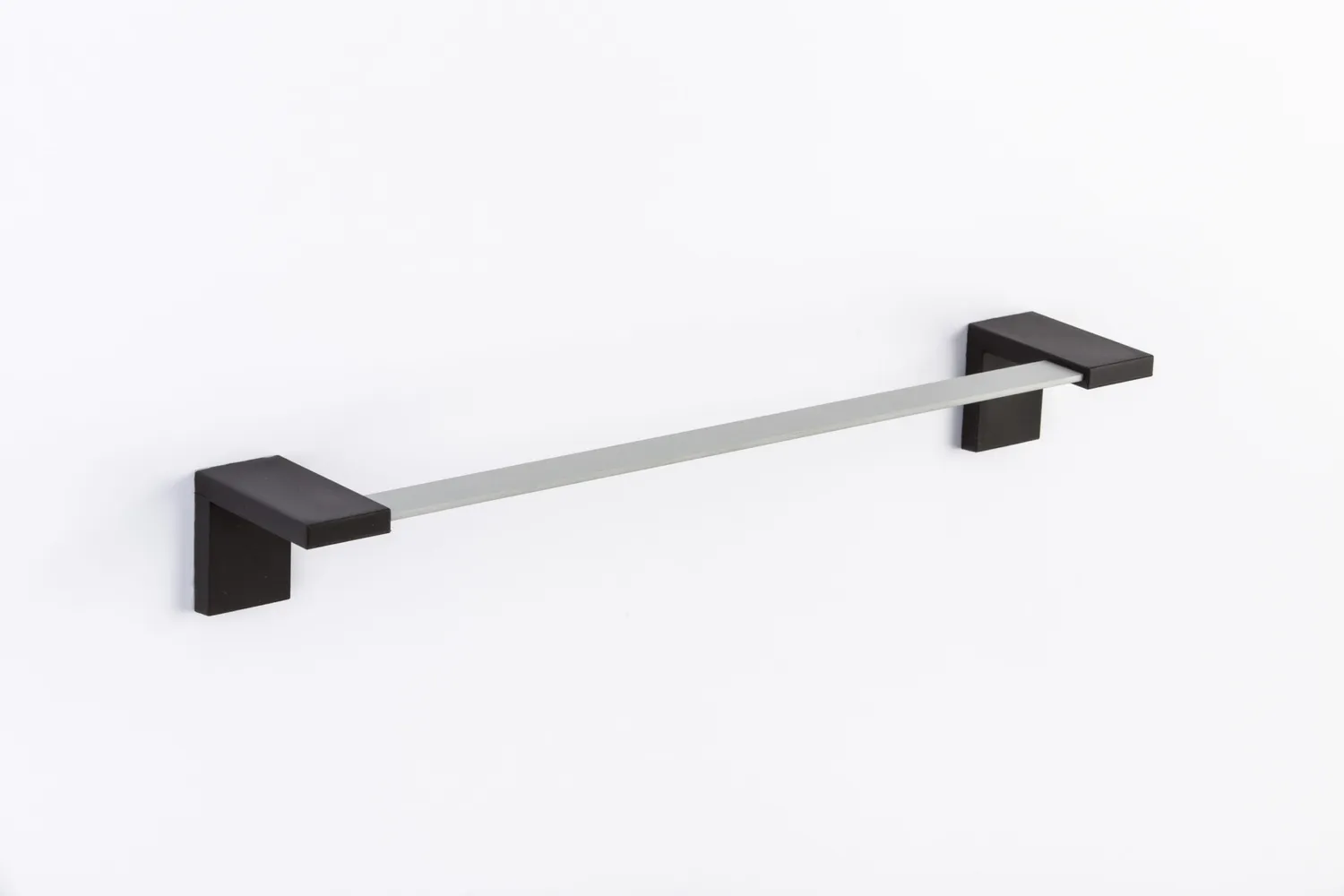 Geelli Inlinea portasciugamano 45 cm nero senza forare