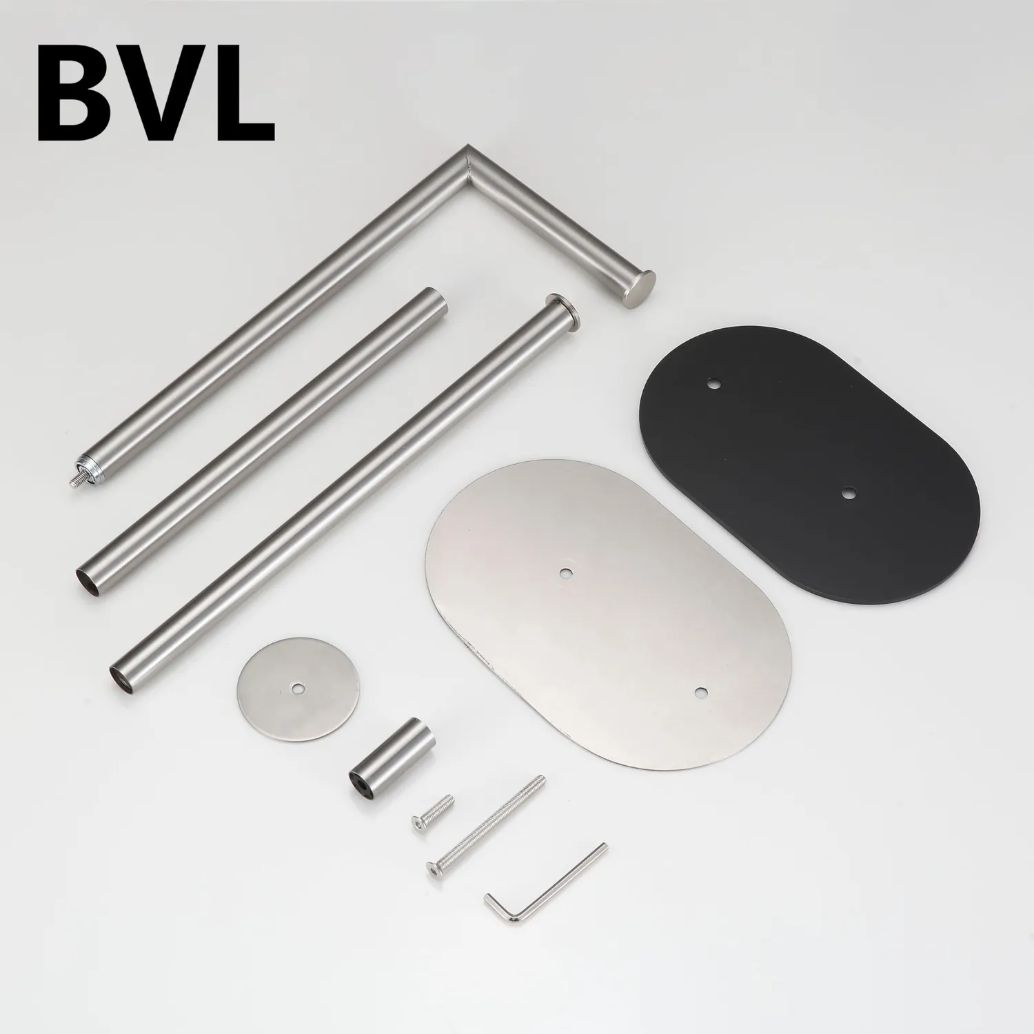 Bvl Porta Carta Igienica da Terra Acciaio Nichel Brunito