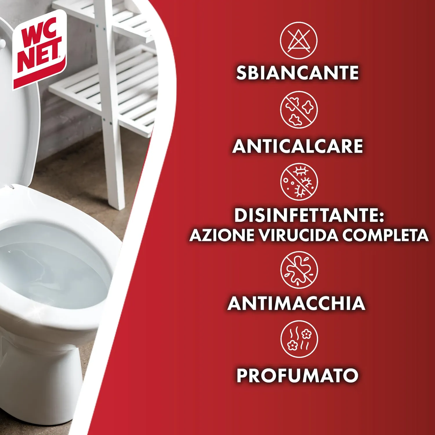 Wc Net Igiene Totale gel wc disinfettante 700 ml x 3