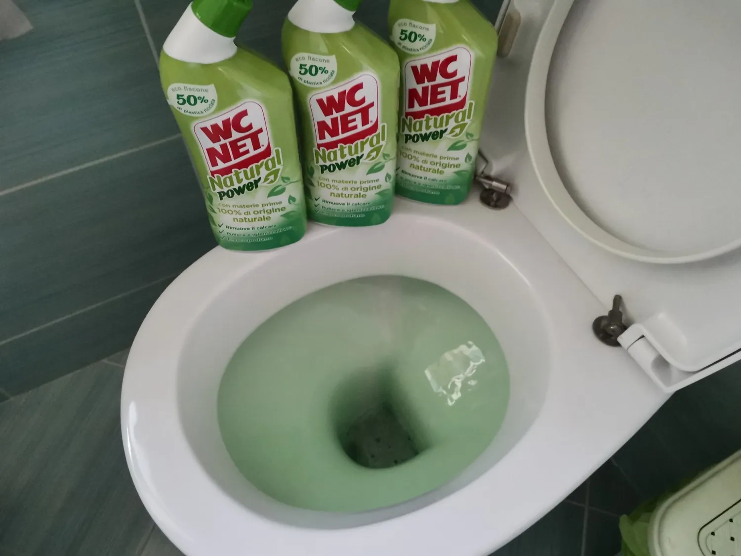 Wc Net Natural Power gel wc anticalcare 700 ml 3 pezzi