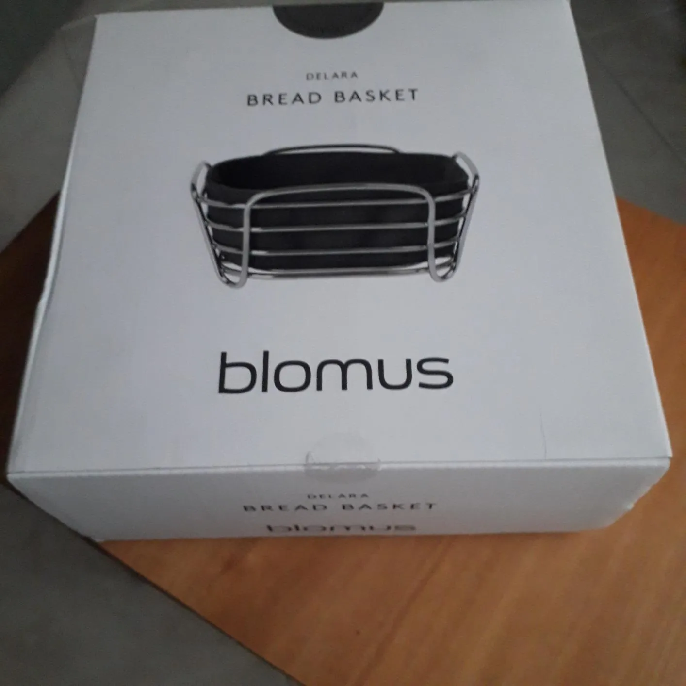 Blomus Delara cestino pane acciaio Magnet 25 cm cotone