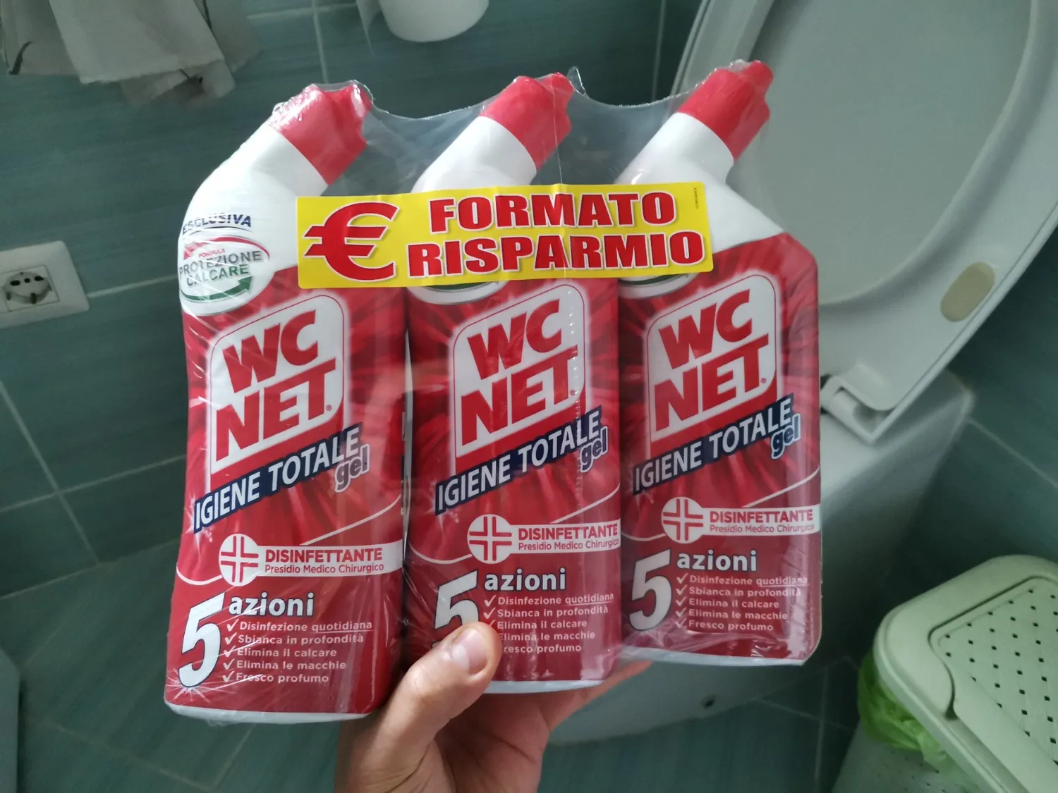 Wc Net Igiene Totale gel wc disinfettante 700 ml x 3