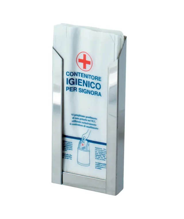 Marplast Inox 639 Inox Lucido contenitore sacchetti igienici acciaio