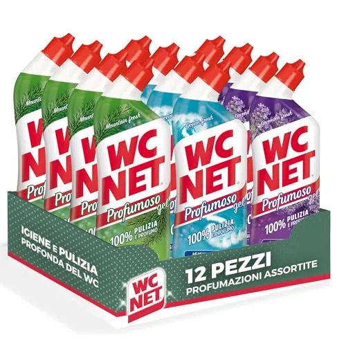 Wc Net Profumoso gel wc assortito 700 ml x 12 anticalcare