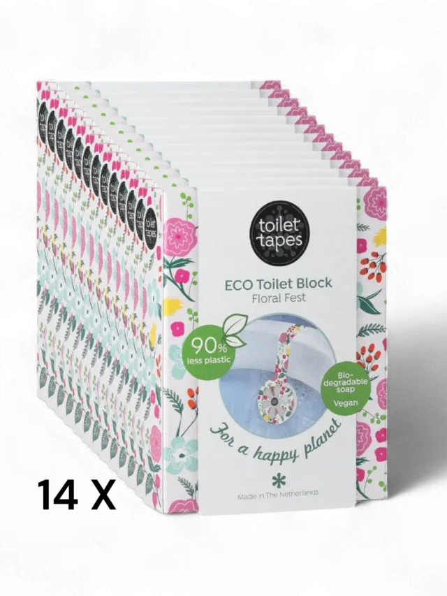 Toilet Tapes Floral Fest blocco WC 14 pezzi floreale