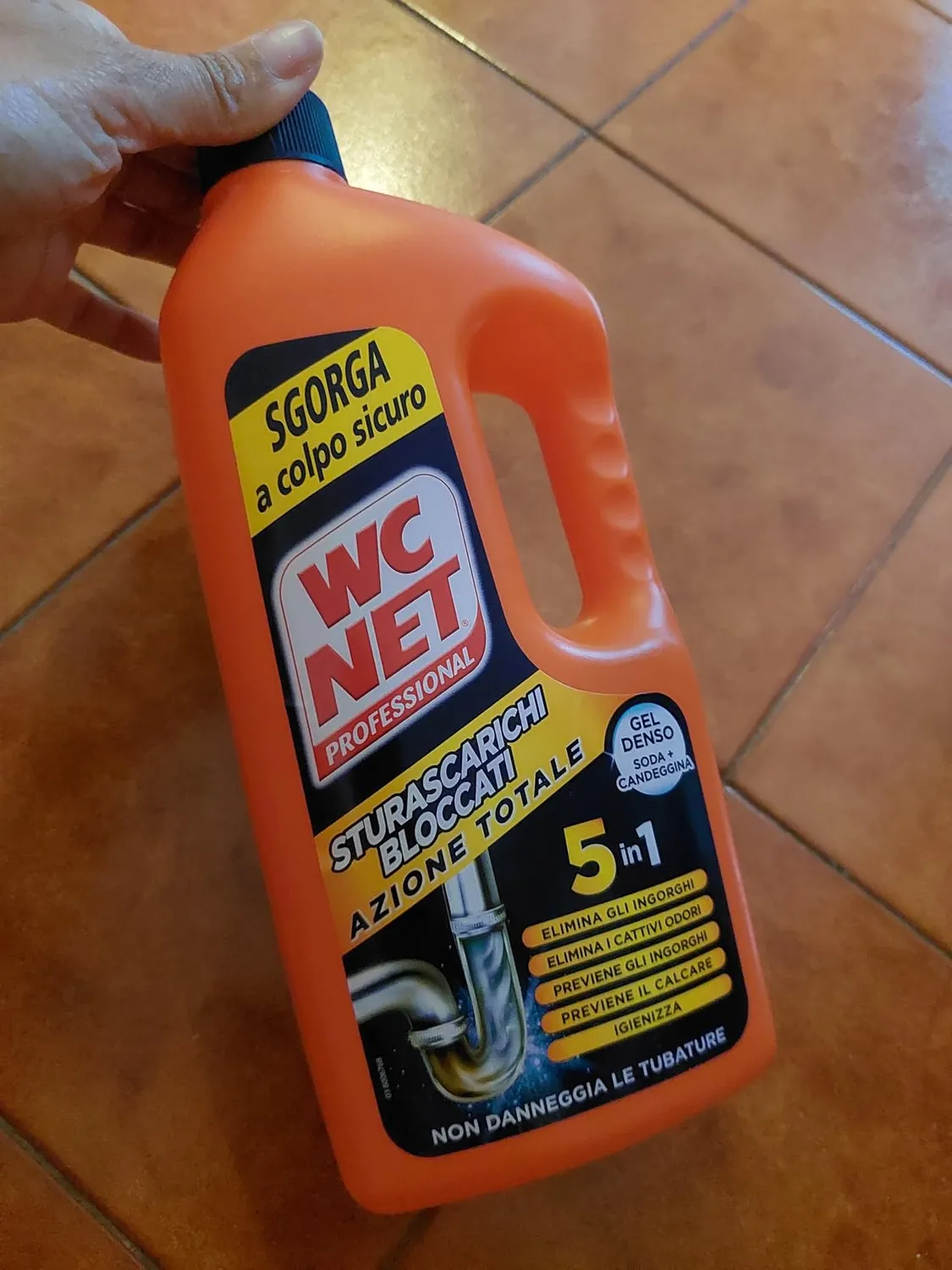 WC Net Professional sturascarichi gel 5 azioni 1000 ml