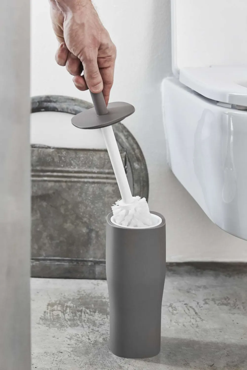 Geelli Grace portascopino bagno da appoggio