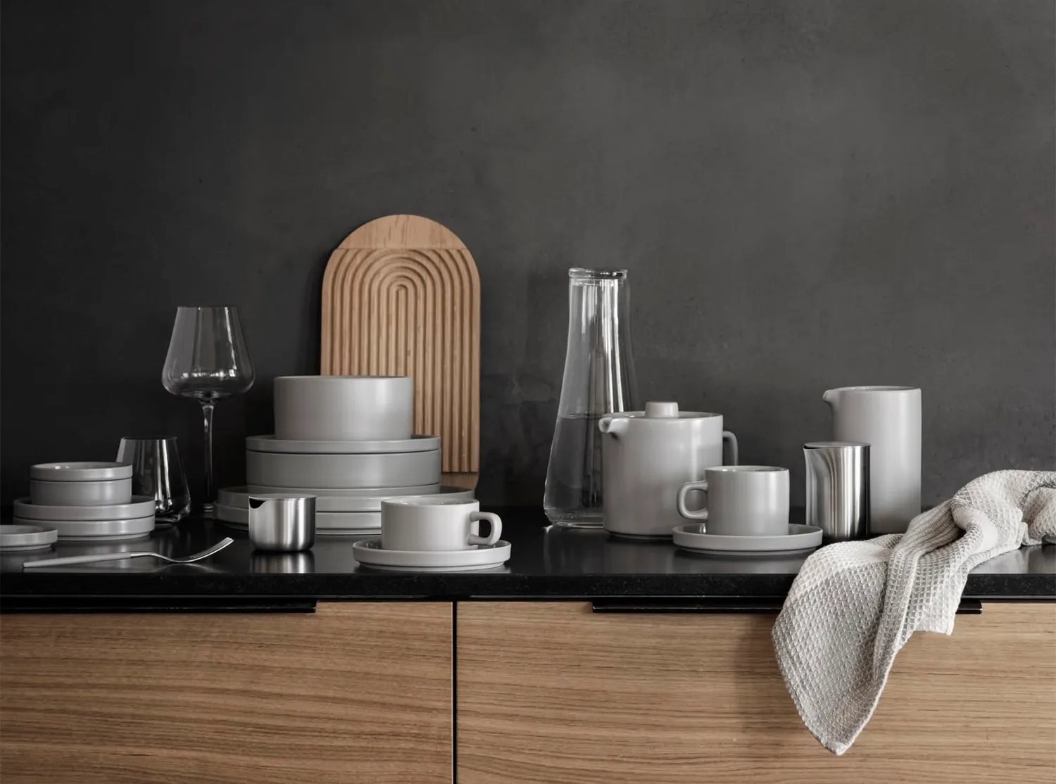Blomus Pilar set tazzine caffè 200 ml grigio ceramica