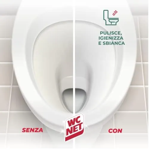 WC Net tavolette WC candeggina profumata 2pz sbiancante