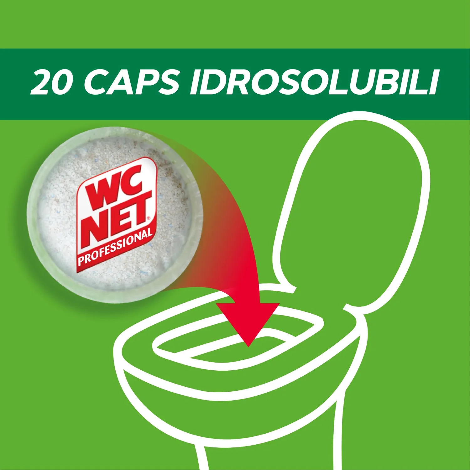 WC Net Professional capsule fosse biologiche 20 pz enzimi