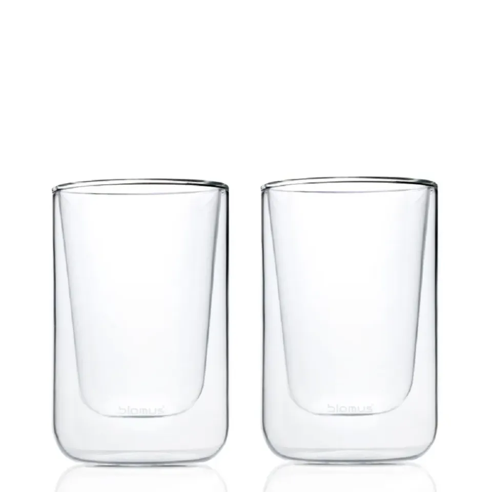 Blomus Nero Bicchieri Cappuccino Vetro 2x250 ml