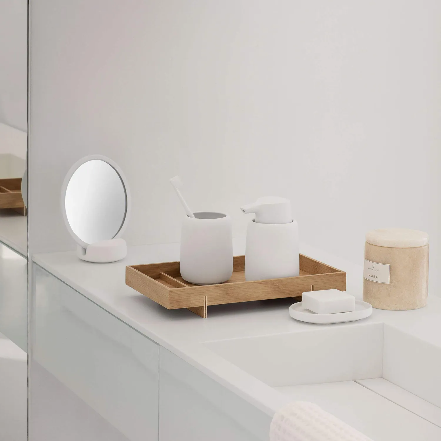 Blomus Sono Specchio Cosmetico Moonbeam 18,5 cm