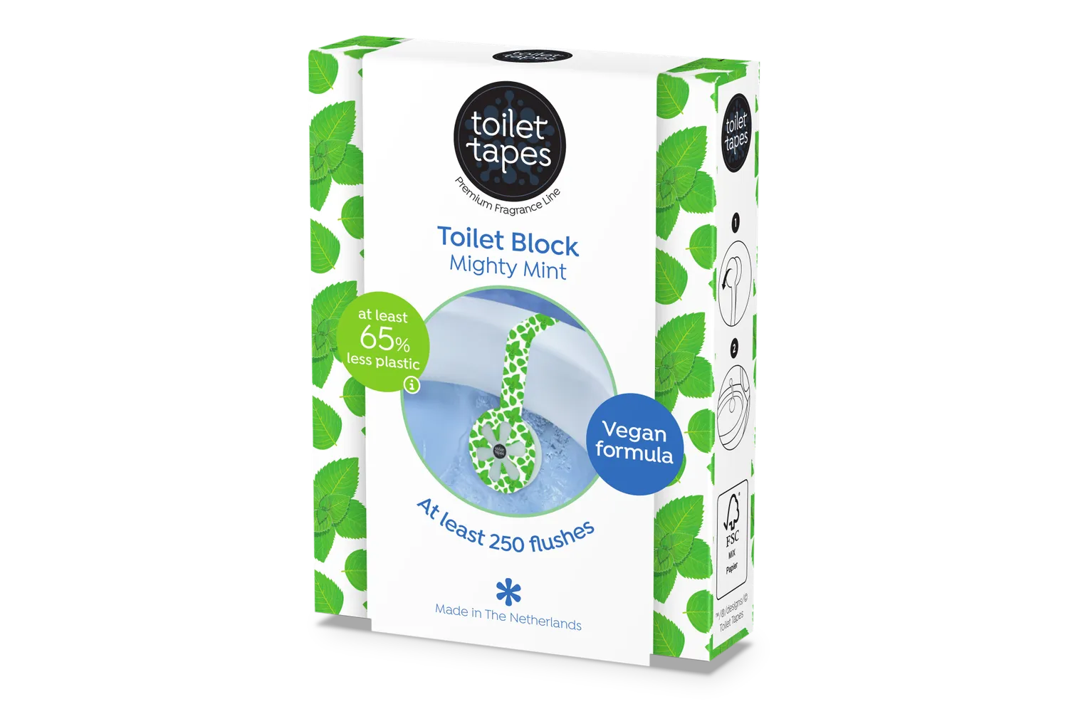 Toilet Tapes Mighty Mint pacco 24 blocchi WC menta